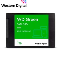 [WDS100T3G0A] Unidad de Estado Solido Wester Digital Green, WDS100T3G0A, 1TB, SATA 6GB/S, 2.5&quot;, 7mm.