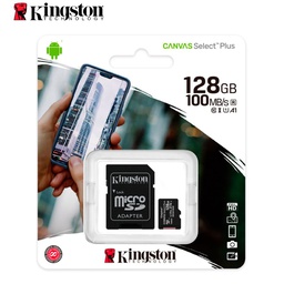 [SDCS2/128GB] Memoria Micro-SD Kingston Canvas Select Plus, 128GB, Adaptador SD