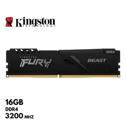 [KF432C16BB/16] Memoria RAM Kingston Fury Beast, 16GB, DDR4, 3200 MHz, PC4-25600, CL16, 1.35V.