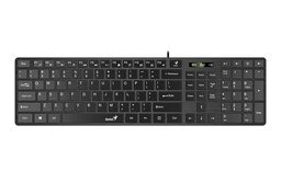 [31310017401] Teclado Genius SlimStar 126 USB Multimedia Black SP (31310017401)