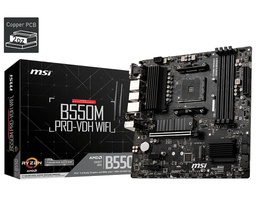 [B550M PRO-VDH WIFI] Placa Base MSI B550M PRO-VDH WIFI, AMD B550, AM4 Socket, VGA, HDMI, DP, USB 3.2 Gen1