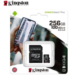 [SDCS2/256GB] Memoria Micro-SD Kingston Canvas Select Plus, 256GB, Adaptador SD