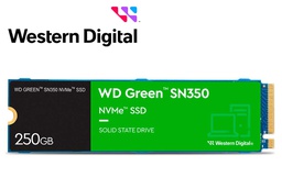 [WDS250G2G0C] Unidad de Estado Solido WESTERN DIGITAL Green SN350 NVMe, 250GB M.2 2280