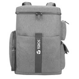 [TE-IDS18582] Mochila Teros TE-IDS18582, Poliéster, 15.6&quot;, color gris