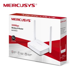 [MW301R] Router Inalámbrico Mercusys N de 300Mbps (2.4 Ghz), 2 Antenas.