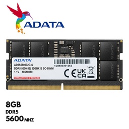 [COAADVAD5S56008G-S] Memoria Ram Adata Premier 8GB, SODIMM, DDR5-5600MHz, CL40, 1.1V, 262-pin.