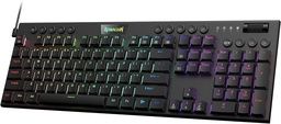 [K619RGB-SP] Teclado Mecánico Redragon HORUS Black, K619-RGB, Switch Red, Español.