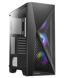 [0-761345-100618] Case Antec AX51 MT 3AR GL, Black, 03 Cooler ARGB, Vidrio templado, S/Fuente.