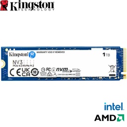 [SNV3S/1000G] Unidad de Estado Solido Kingston NV3 1TB, PCIe 4.0 NVMe M.2 SSD