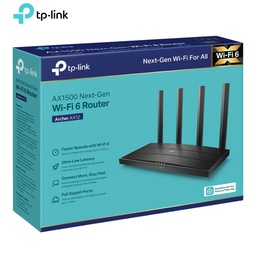 [Archer AX12] Router Inalámbrico TP-Link, Archer AX12 (AX1500), WI-FI 6, Dual Band, 1201 Mbps (5Ghz) 300 Mbps (2.4Ghz).