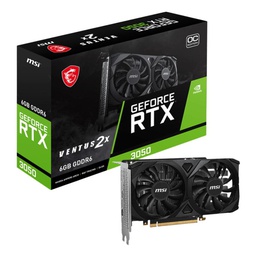 [RTX 3050 VENTUS 2X 6G OC] Tarjeta de video MSI GeForce RTX 3050 VENTUS 2X 6G OC, 6GB GDDR6, PCI-Express Gen 4.0