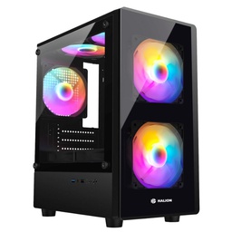 [Luna P25] Case Gaming HALION Luna P25, Vidrio Templado, S/Fuente, 3 x RGB.