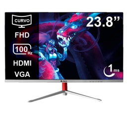 [TE-2402S] Monitor curvo Teros TE-2402S 23.8" FHD VA 100Hz 1ms HDMI VGA negro.