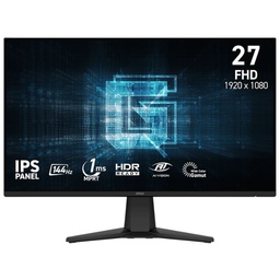 [G275L E14] Monitor Plano Gaming MSI G275L E14, 27" FHD IPS, 144 Hz, 1 MS, HDMI, DP, Color Negro