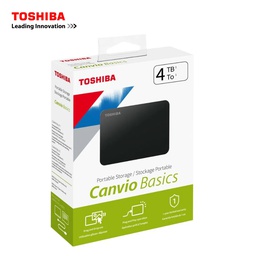 [HDTB540XK3CA] Disco Duro Externo Toshiba Canvio Basics, 4Tb, USB 3.2. 2.5" Negro.