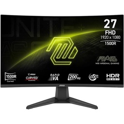 [MAG 276CF E20] Monitor Curvo Gaming MSI MAG 276CF E20, 27" FHD RAVIP VA, HDMI ,DP, Color Negro