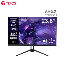 [TE2417S] Monitor plano TEROS TE-2417S, 23.8" FHD IPS, 144Hz, 1ms, HDMI, DP, Audio out, Parlantes