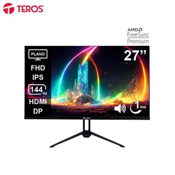 [TE2714S] Monitor plano TEROS TE-2714S, 27" FHD IPS, 144Hz, 1ms, HDMI, DP, Audio out, Parlantes