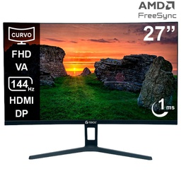 [TE2734S] Monitor curvo TEROS TE-2734S, 27" FHD VA, 144HZ, 1MS, HDMI, DP, Audio out.