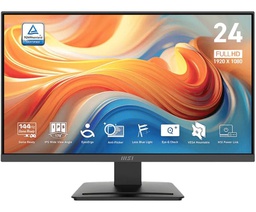 [PRO MP243L E14] Monitor Plano MSI PRO MP243L E14, 23.8" FHD IPS, 144Hz, HDMI, VGA.